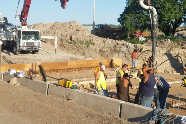 Concrete construction for highways
